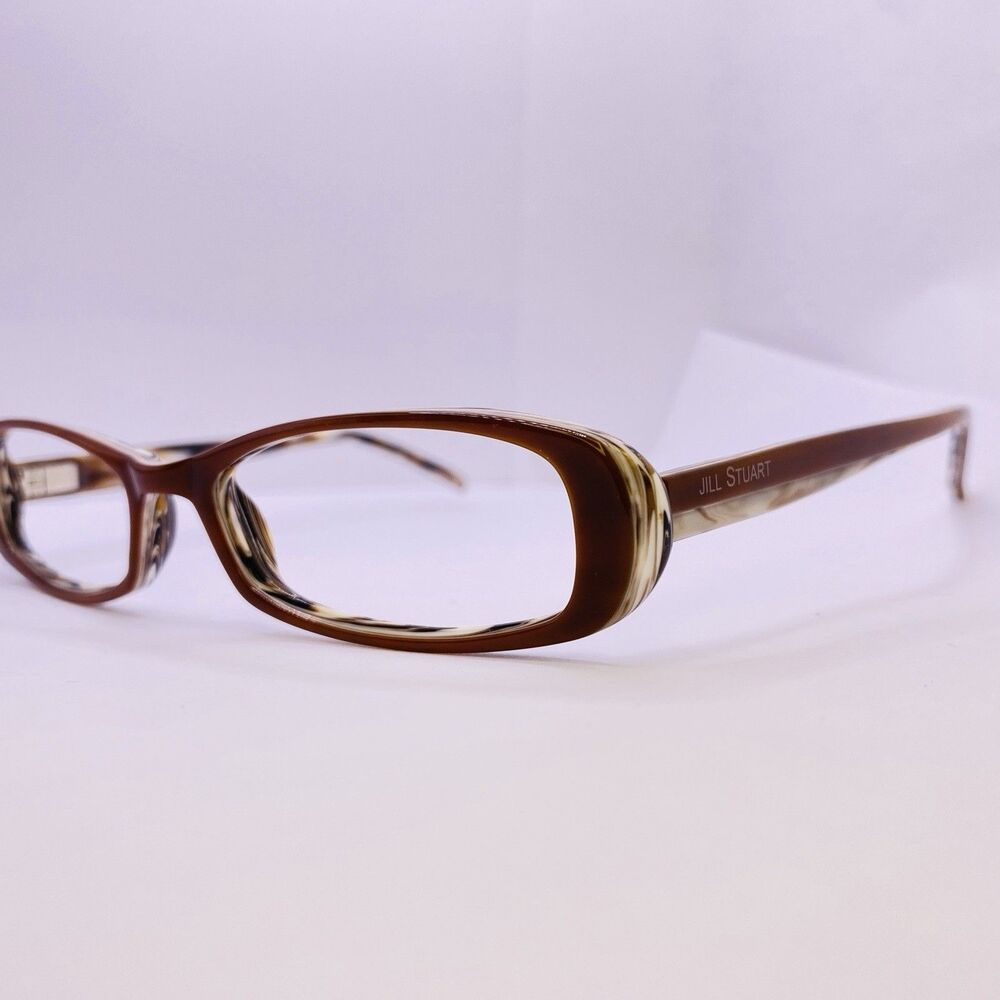 Jill Stuart Eyeglasses Frames JS152-1 Brown Marble Pattern 50 [] 15 135
